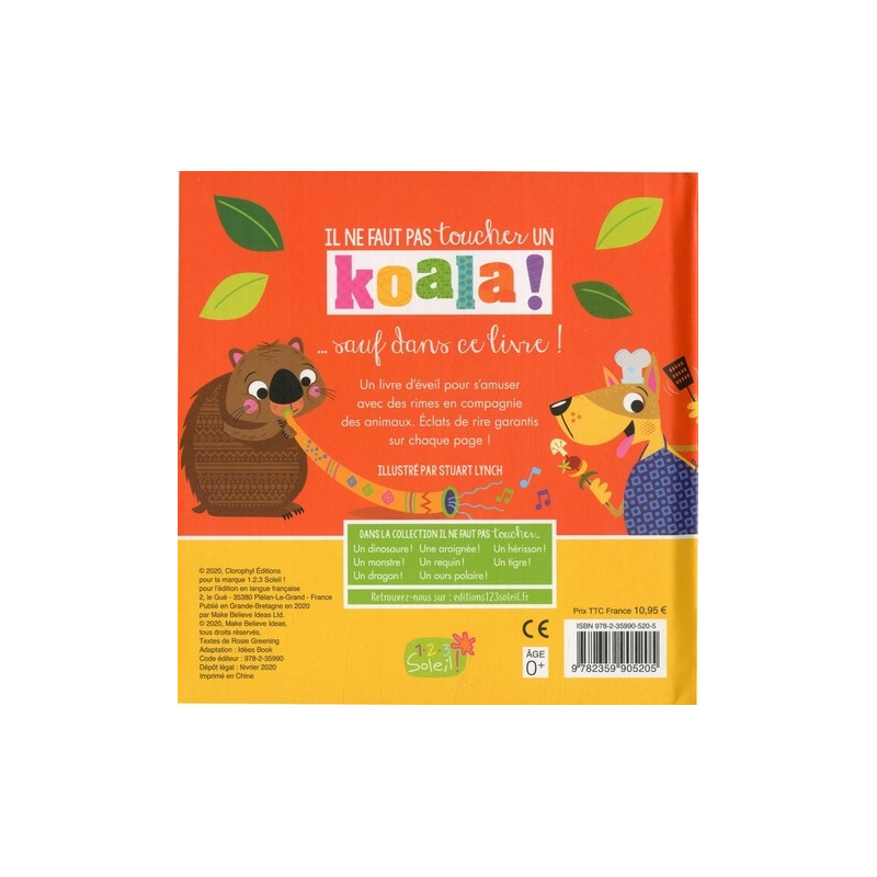 Il ne faut pas toucher un koala ! - 0-3 ans - Album - Librairie de France