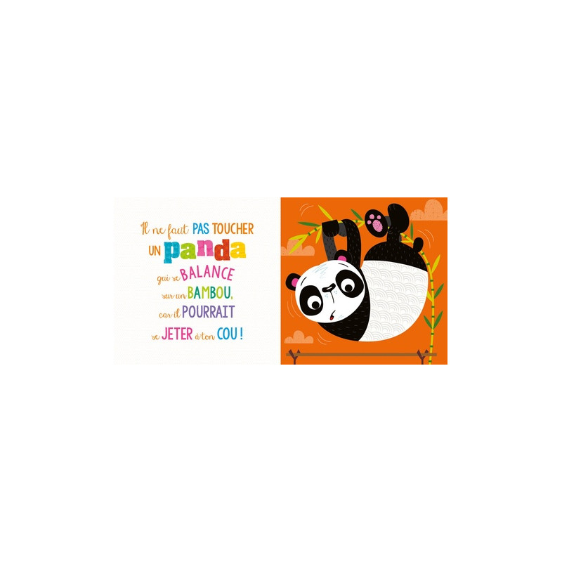 Il ne faut pas toucher un panda ! - 0-3 ans - Album - Librairie de France
