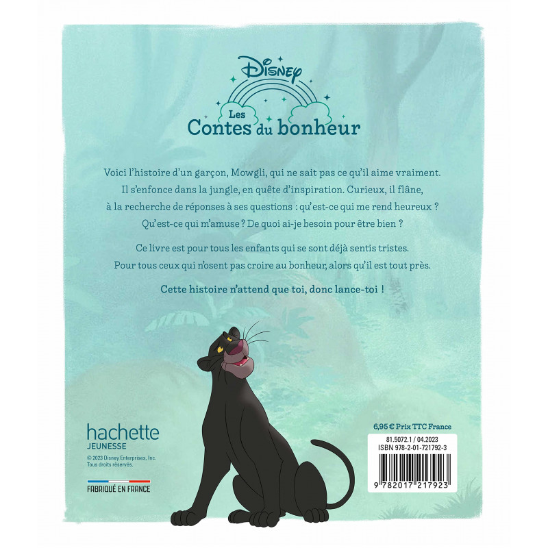 Le Livre de la jungle - Il m'en faut peu pour être heureux - 4-8 ans - Album - Librairie de France