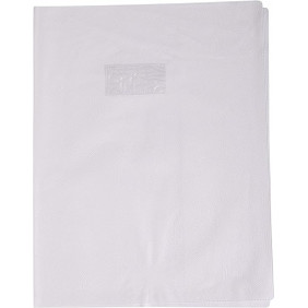 Calligraphe 72514C Un Protège-Cahier Grain Cuir Blanc - 24x32 cm