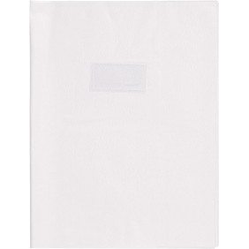 Calligraphe 72314C Un Protège-Cahier Grain Cuir Blanc - A4 21x29,7 cm