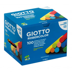 GIOTTO Robercolor - Boîte 100 craies de couleur assorties