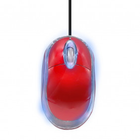 Souris optique usb 3 boutons rouge