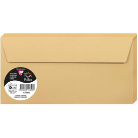 Enveloppe Adhésive - Paquet de 20 - Caramel - 11 x 22 - 120G