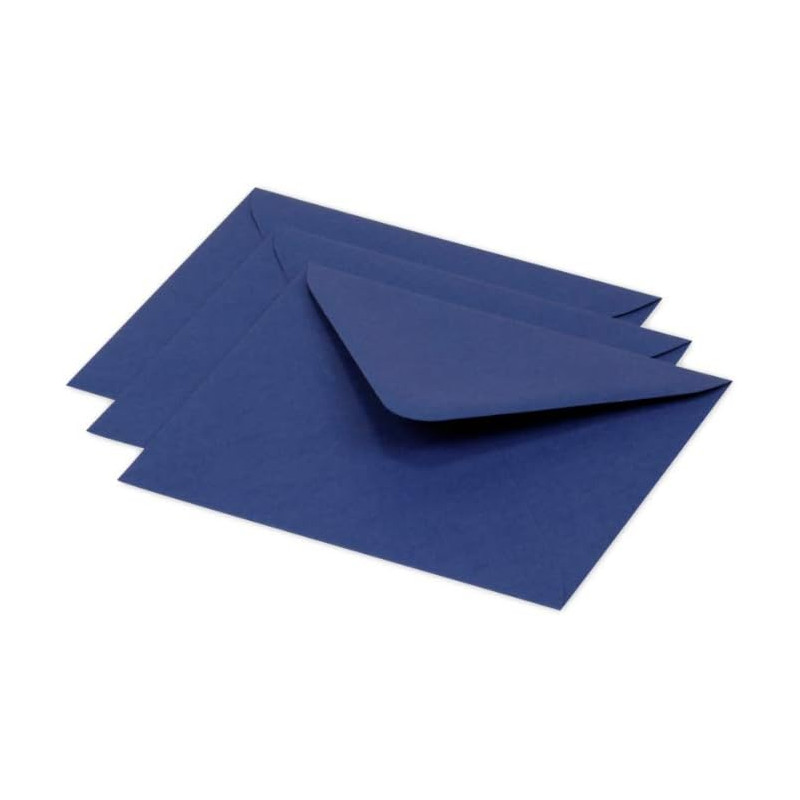 Enveloppe Gommée - Paquet de 20 - Bleu nuit - 12.5 x 13.8 - 120G