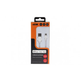 Câble APM 600224 Usb mâle vers lightning 1m blanc