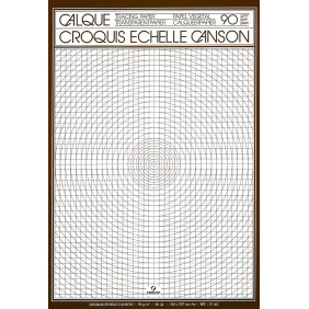 Canson Calque croquis échelle - Bloc 50 feuilles A4 - 90g