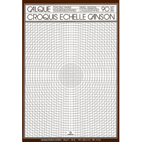 Canson Calque croquis échelle - Bloc 50 feuilles A3 - 90g