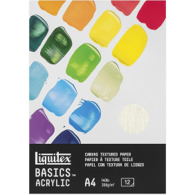 Liquitex - Bloc Papier Acrylique - 300gr - 12 Feuilles - A4