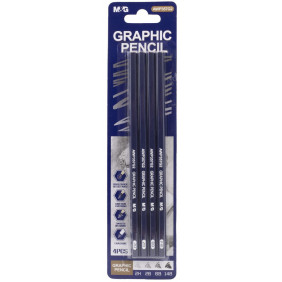 M&G - Crayons Graphique sans gomme - 4 pièces