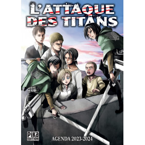 Agenda - L'Attaque des Titans Edition 2023-2024 - Poche - Dès 6 ans