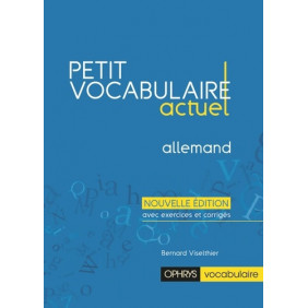 Petit vocabulaire actuel allemand - Grand Format