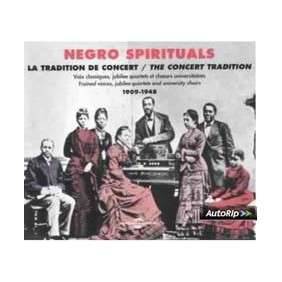 Negro Spirituals The Concert Tradition 1909 1948 Coffret Double Cd Audio