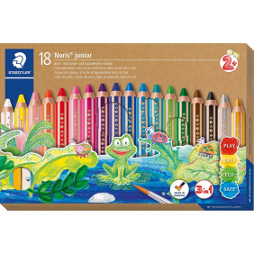 Staedtler 3 en 1 Noris Junior 140 crayons de couleur 18 pièces