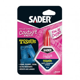 SADER - Colle spéciale Tissus - 40ml