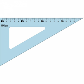 Equerre en plastique incassable 60°, 20cm Maped Study