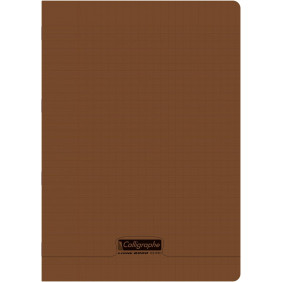 Un Cahier Calligraphe - Grands Carreaux - 192 Pages - A4 - Marron