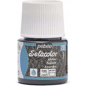 Pébéo Setacolor Buttercup - Peinture Tissus Clairs - Pailletés Onyx - 45 ml