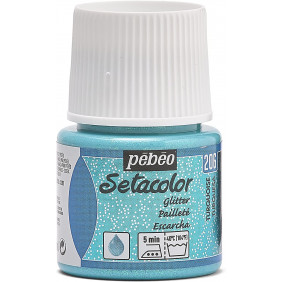 Pébéo Setacolor Buttercup - Peinture Tissus Clairs - Bleu Turquoise - 45 ml