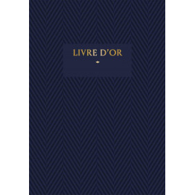 Livre d'or bleu - Petit Format