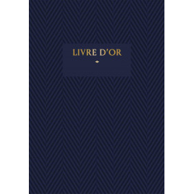 Livre d'or bleu - Petit Format