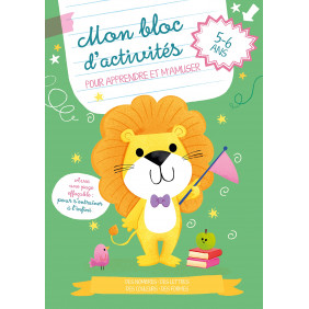 Le lion - Mon bloc d'activités pour apprendre et s'amuser - Album - Dès 5 ans