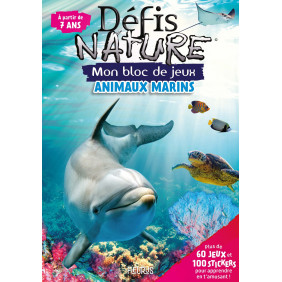 Animaux marins - Avec 100 stickers - Album - Dès 7 ans