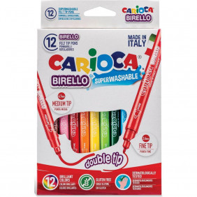 Carioca feutre bi-pointe Birello Superwashable 12 feutres