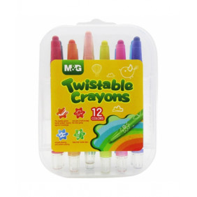 Crayon Twistable - M&G - 12 Couleurs