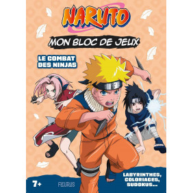 Mon bloc de jeux Naruto - Le combat des ninjas ! Labyrinthes, coloriages, sudokus... - Album - Dès 7 ans