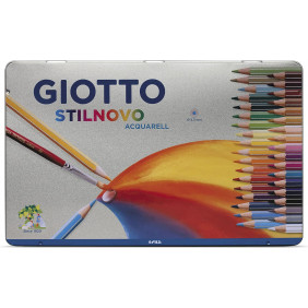 GIOTTO Stilnovo Acquarell - Boîte métal 36 crayons de couleur