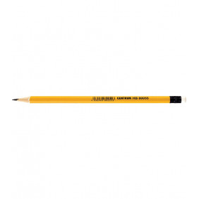 Crayon graphite HB bout gomme jaune - Centrum - 80055