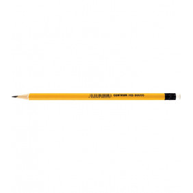 Crayon graphite HB bout gomme jaune - Centrum - 80055