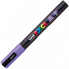 Marqueur pointe conique fine - Posca - Lilas - PC3M