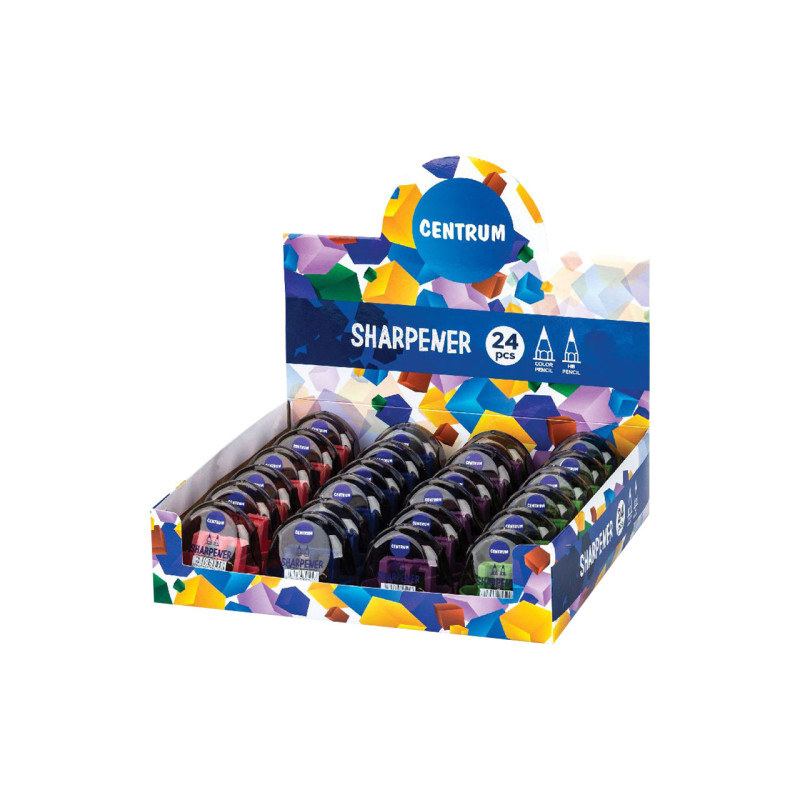 Taille-crayon avec réservoir 2 trous pour crayons Taille-crayon avec réservoir 2 trous pour crayons