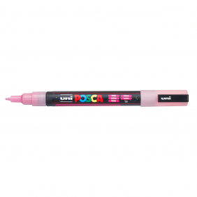 Marqueur pointe conique fine - Posca - Rose pailleté - PC3ML