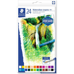 Craies aquarellables - Staedtler - Étui carton - 24 craies