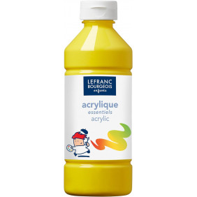 Acrylique Liquide Essentiel  - ‎Lefranc Bourgeois - 500ml - Jaune primaire - Dès 3 ans