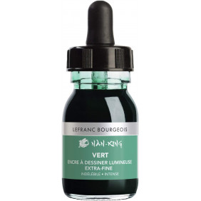 Flacon Encre De Couleur Indélébile - Lefranc Bourgeois - Vert - 30ml