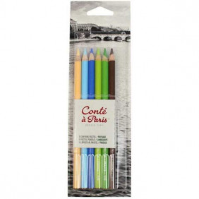 Blister 6 Crayons - Conté à Paris - Pastel Paysage