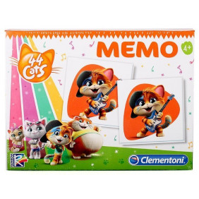 Mémo de mémoire de jeu - Clementoni - 44 CHATS - Dès 4 ans