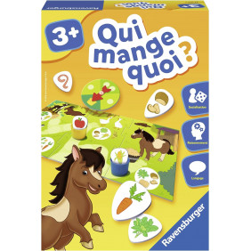 Qui mange quoi ? - Jeu Educatif - Découverte des animaux - Ravensburger - Dès 3 ans