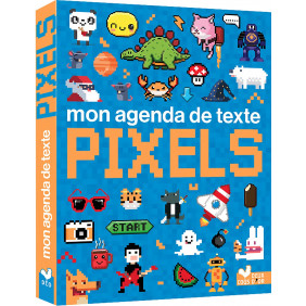 Mon agenda de texte Pixels - Grand Format