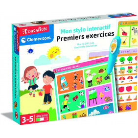 Clementoni - Mon Stylo parlant - Premiers Exercices - Jeu éducatif, Dès 3 ans