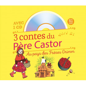 3 contes du Père Castor - Au pays des frères Grimm - Album avec 1 CD audio - Dès 1 an