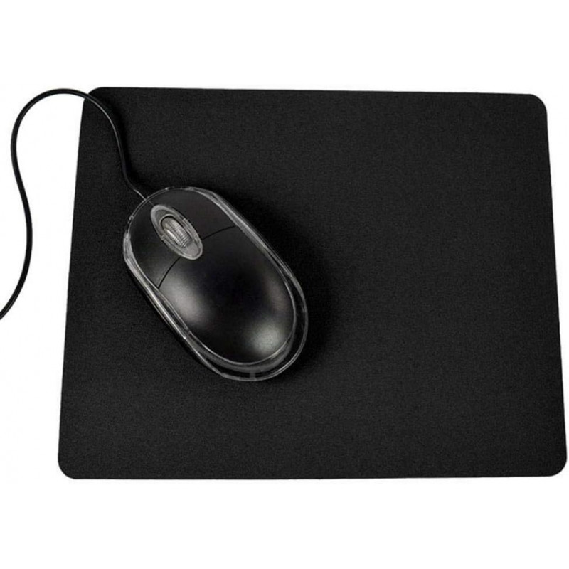 Tapis de souris antidérapant uni rectangulaire pour ordinateur