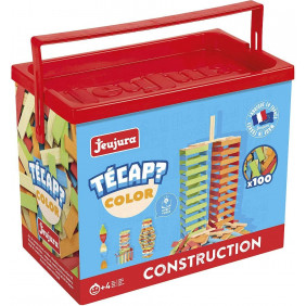 Tecap Baril de Planchettes - 100 pièces - Jeujura - Jeux de Construction - Dès 4 ans