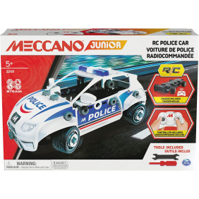 Voiture Police Radiocommandée A Construire Personnaliser Diriger - Meccano - Dès 5 ans