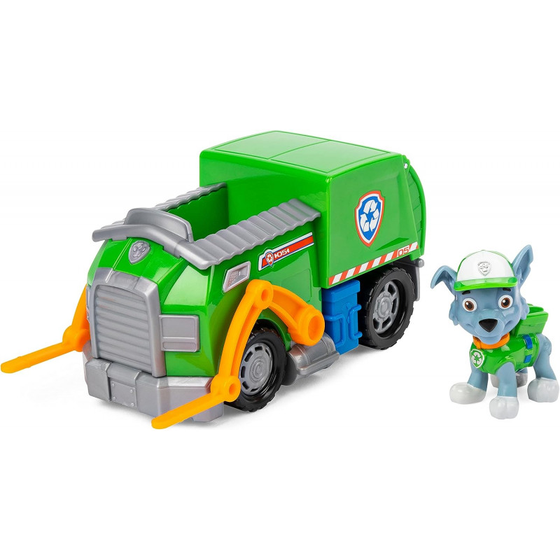 Paw Patrol - Paw Patrol – Chase Figurine Vehicle – Collectible Car Figurine – Paw Patrol Vehicle – Recycled Plastic – Children's Car – Children's Toy 3 Years and Above