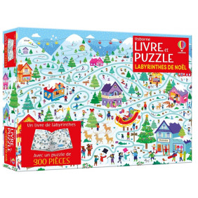 Labyrinthes de Noël - Avec un puzzle de 300 pièces - 6 - 8 ans